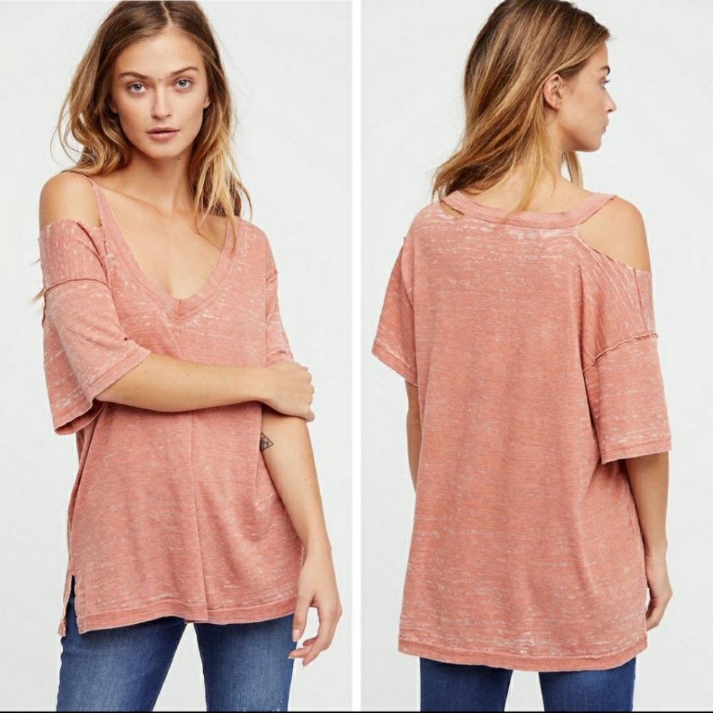 Free People | We the Free | Surfs Up Tee In Cedar - Picture 2 of 5